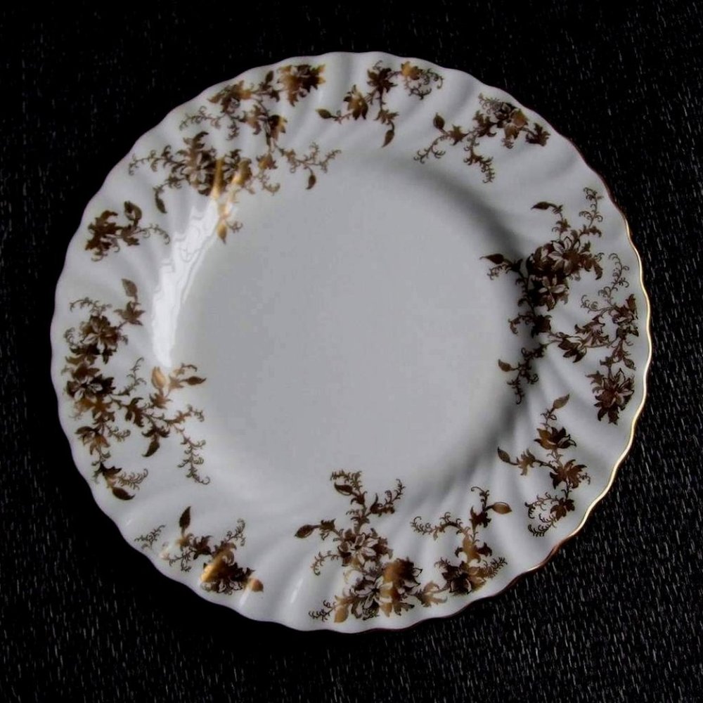 Vintage MINTON Bone China Bread and Butter Plate GOLD Ancestral